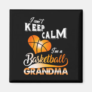 Fun I Can't Keep Calm I'm A Bysketbyll Grandma Cos Magnet
