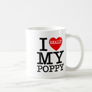 Fun I Heart My Poppy I Love My Poppy Grandpa Grand Coffee Mug