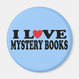 Fun I Love Mystery Books T-shirt Magnet