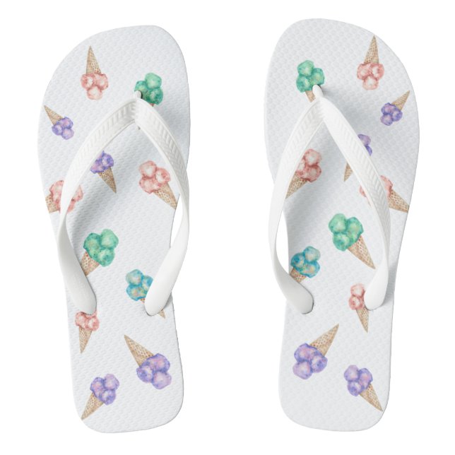 Fun Ice cream summer party favour  flip flops (Footbed)