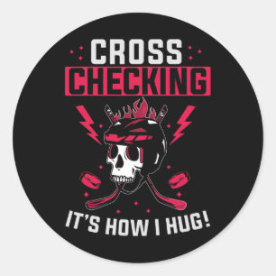 Fun Ice Hockey Ice Hockey Lover Coach Classic Round Sticker