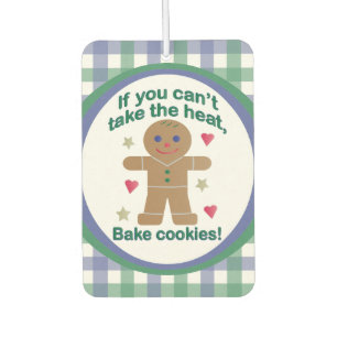 Fun "If You Can't Take the Heat" Gingerbread Man Car Air Freshener