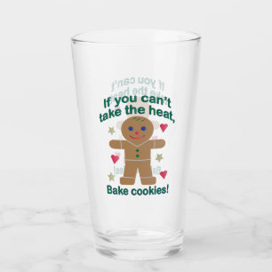 Fun "If You Can't Take the Heat" Gingerbread Man Glass
