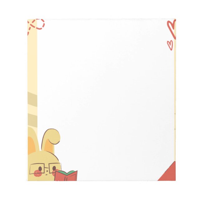 Fun Illustrated Journal for School or Work Notepad (Front)