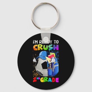 Fun Im Ready To Crush 2nd Grade Back To School Soc Key Ring