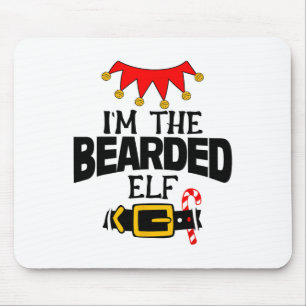 Fun Im The Bearded Elf Costumes Christmas Family M Mouse Pad