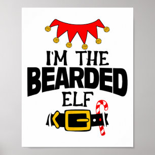 Fun Im The Bearded Elf Costumes Christmas Family M Poster