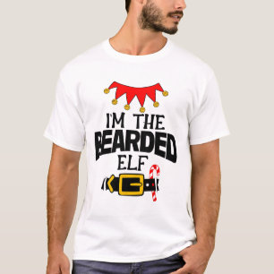 Fun Im The Bearded Elf Costumes Christmas Family M T-Shirt