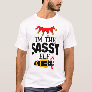 Fun Im The Sy Elf Costumes Christmas Family Matchi T-Shirt