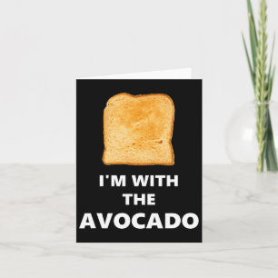 Fun i'm With The Avocado' Toast Halloween Costume Card