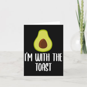 Fun I'm With The Toast Avocado Halloween Couples C Card