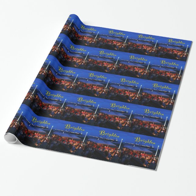 Fun in Brighton! Wrapping Paper (Unrolled)