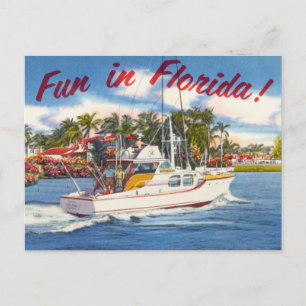 Fun in Florida! Vintage Postcard