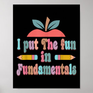 Fun In Fundamentals - Fun Teachers Day Poster
