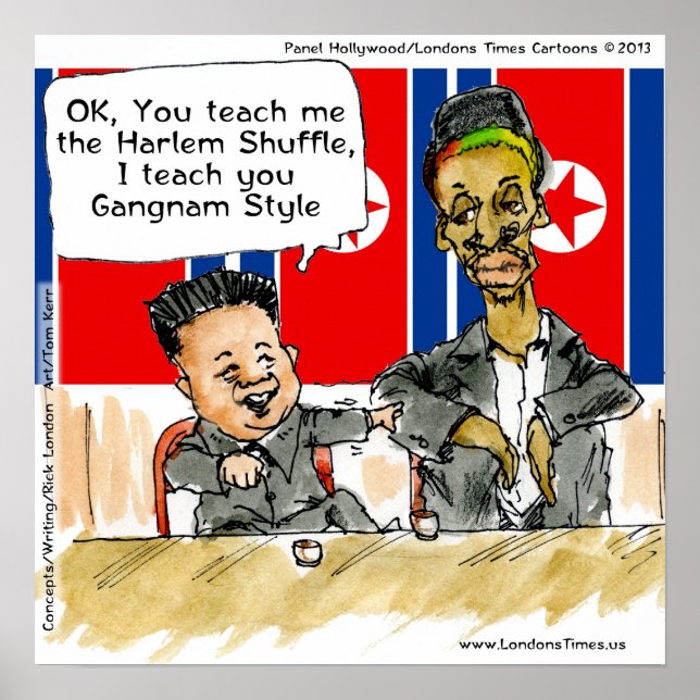 Fun In North Korea Funny Poster (Front)