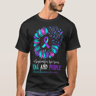 Fun In September We Wear Teal And Purple Suicide P T-Shirt