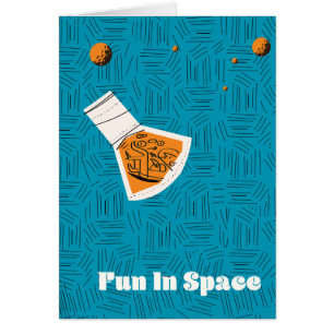 Fun in Space Vintage space poster