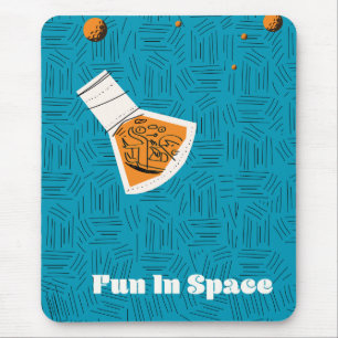 Fun in Space Vintage space poster Mouse Pad