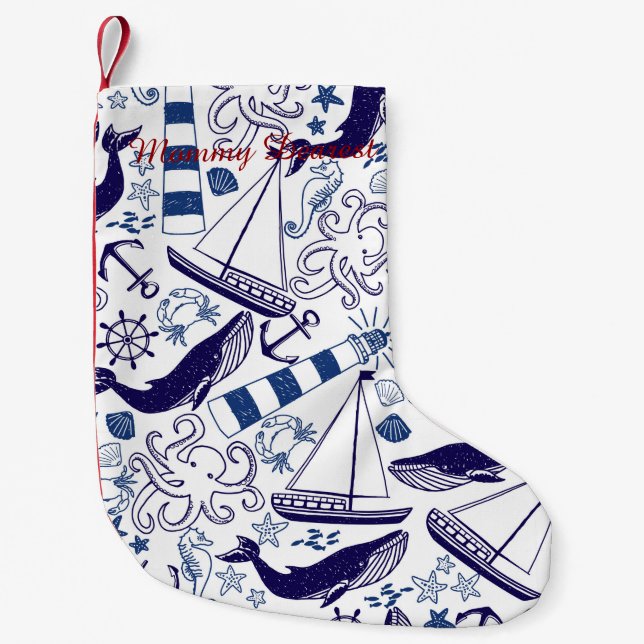 Fun in the Sea Small Christmas Stocking (Front)