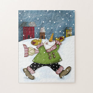 Fun in the Snow Snowman Puzzle