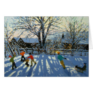 Fun in the snow Tideswell Derbyshire