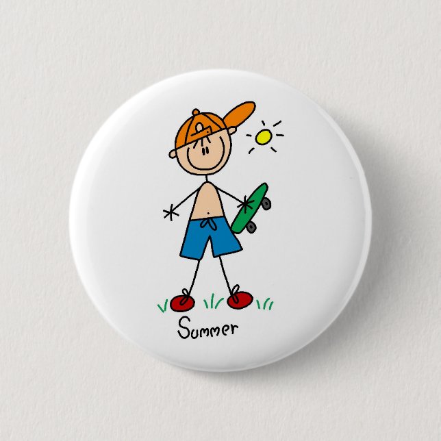Fun In The Summer Sun Button (Front)