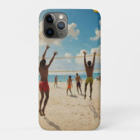 Fun In The Sun Beach Volleyball Oil Paint,