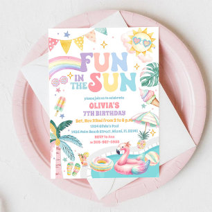 Fun in the Sun Birthday Invitation