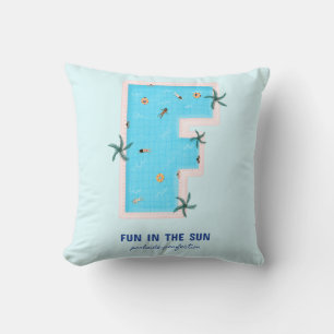 Fun in the Sun F-Shaped Pool Cushion