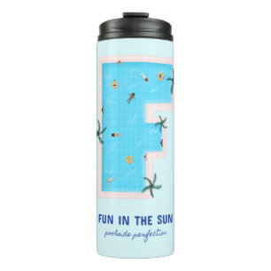 Fun in the Sun F-Shaped Pool Thermal Tumbler