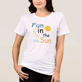 FUN IN THE SUN Family Summer Vacation Beach Vibes Tri-Blend Shirt