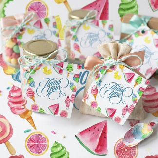 fun in the sun favour tags