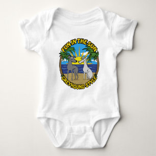 FUN IN THE SUN GREYHOUND STYLE BABY BODYSUIT