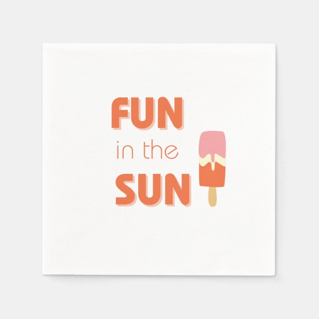 fun in the sun. Party Napkins & Supplies (Front)