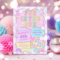 Fun In The Sun Preppy Varsity Groovy Birthday