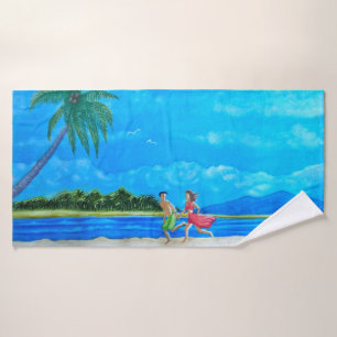 Fun in the Sun Run  Bath Towel