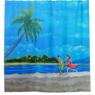 Fun in the Sun Run  Shower Curtain