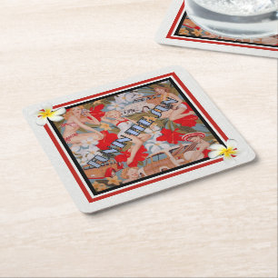 Fun in the Sun Square Paper Coaster