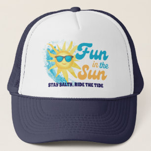 Fun in the Sun – Stay Salty, Ride the Tide Beach Trucker Hat