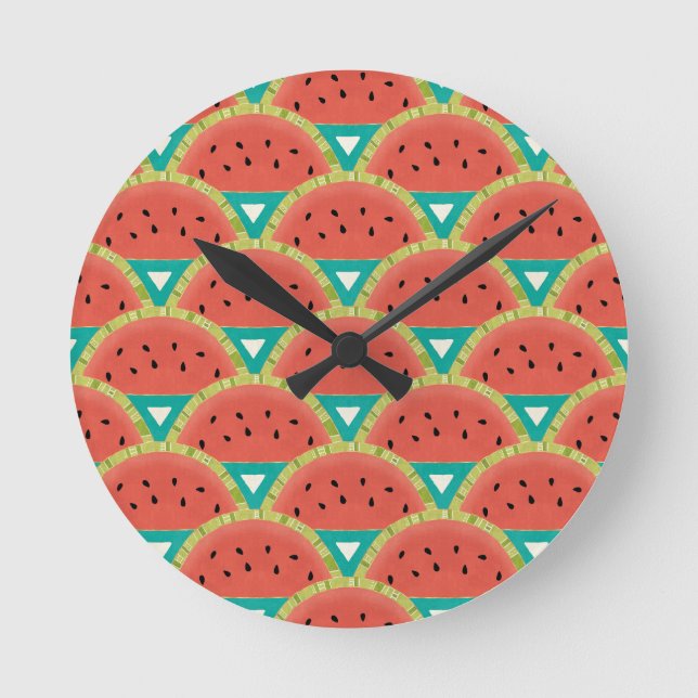 Fun in the Sun Steps Round Clock (Front)