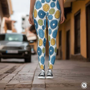 Fun Industrial Mechanical Gears Women’s Leggings