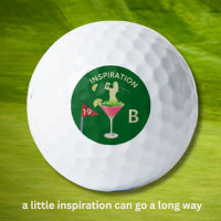 Fun Inspirational 19th Hole Cocktail Monogram