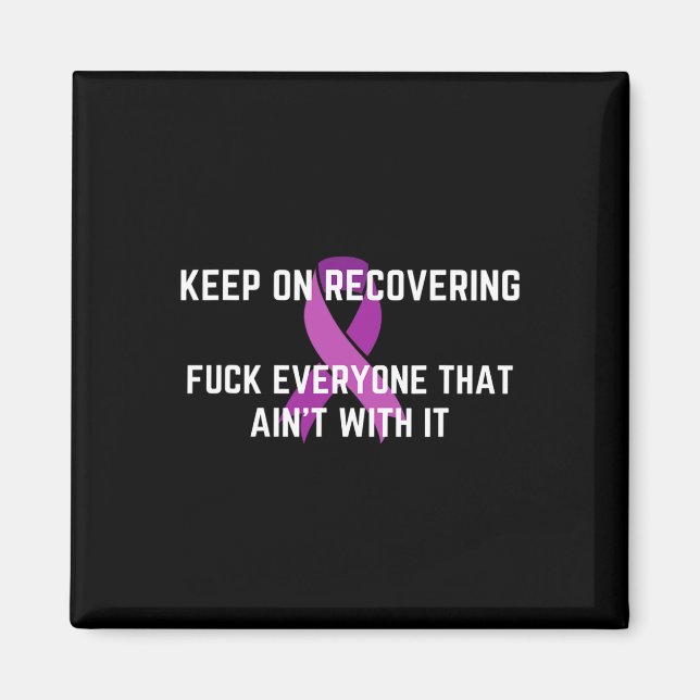 Fun Inspirational Drug Recovery Month Overdose Awa Magnet (Front)