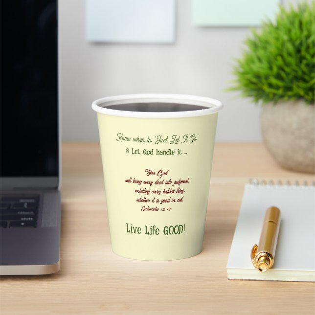 Fun Inspirational  Paper Cups (Insitu)