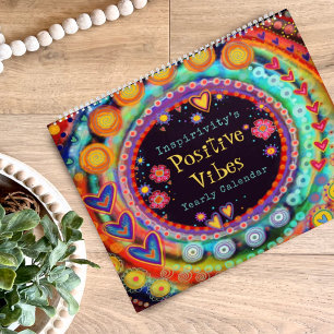 Fun Inspirational Positive Vibes Inspirivity  Calendar