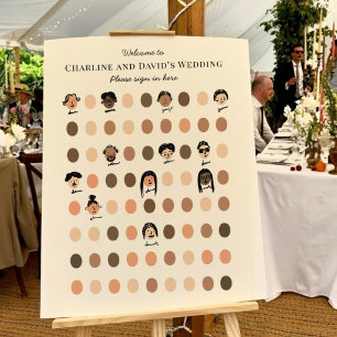Fun Interactive Wedding Doodle Guestbook Sign