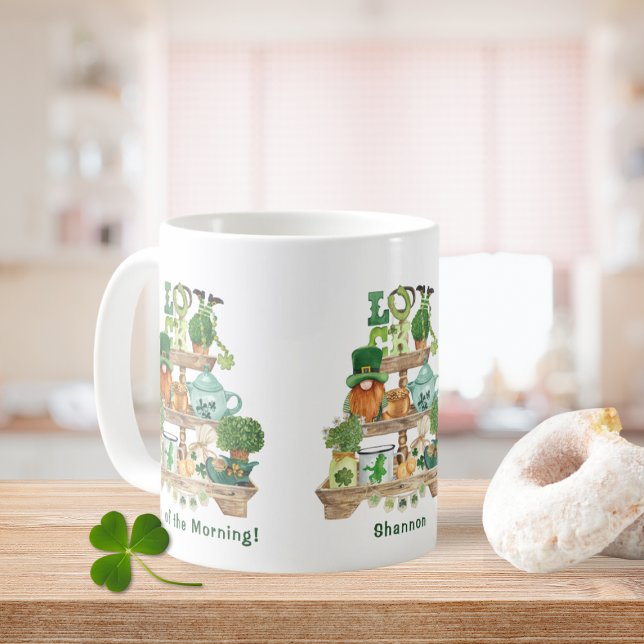 Fun Irish Knickknack Stand Custom St Patrick's Day Coffee Mug (Fun Irish Knickknack Stand Custom St. Patrick's Day Coffee Mug)