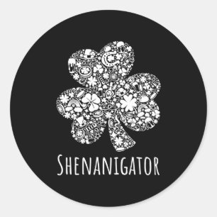 Fun Irish Shenanigator St Patrick Day Gift Classic Round Sticker