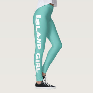 fun ISLAND GIRL typography   Leggings