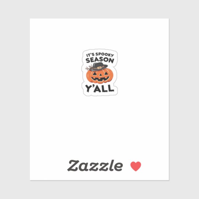 Fun It’s Spooky Season Y’all Pumpkin Design (Sheet)